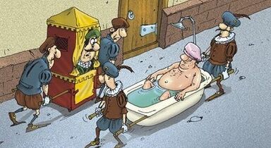 Bad met frisdrank om de penis te verhogen