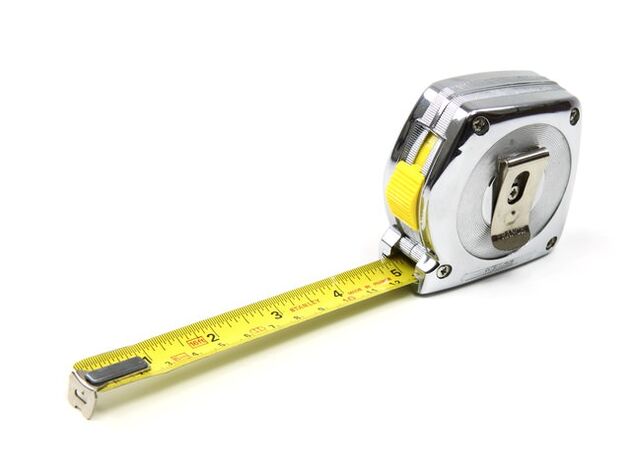 centimeter voor het meten van de penis vóór de vergroting